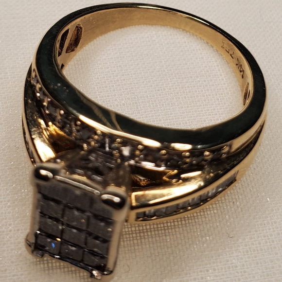 1carat diamond ring 14k, 7.2g - Picture 6 of 17